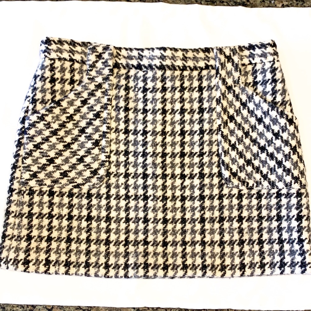 J Crew 100% wool mini skirt